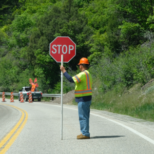 Traffic control stop-slow